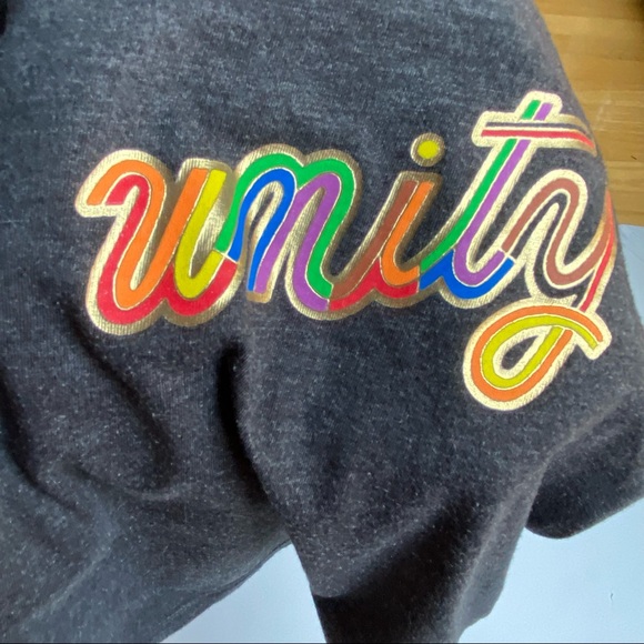 Unity themed shirt size 12 months gray WUC Gay Pride baby girls boys top - Picture 10 of 14